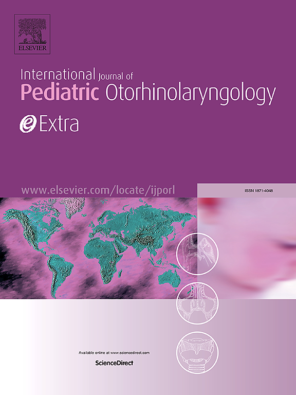 Go to journal home page - International Journal of Pediatric Otorhinolaryngology Extra